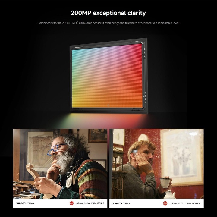 [HK Warehouse] Xiaomi 17 Ultra Global, 16GB+1TB, Ultrasonic Fingerprint, 6.9 inch Xiaomi HyperOS 3 Snapdragon 8 Elite Gen 5 Octa