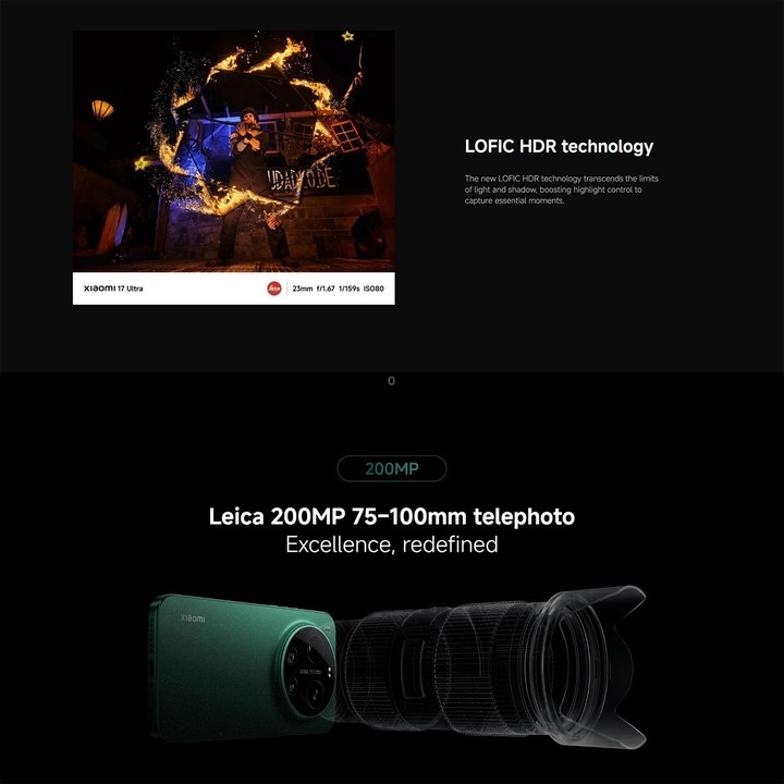 [HK Warehouse] Xiaomi 17 Ultra Global, 16GB+1TB, Ultrasonic Fingerprint, 6.9 inch Xiaomi HyperOS 3 Snapdragon 8 Elite Gen 5 Octa