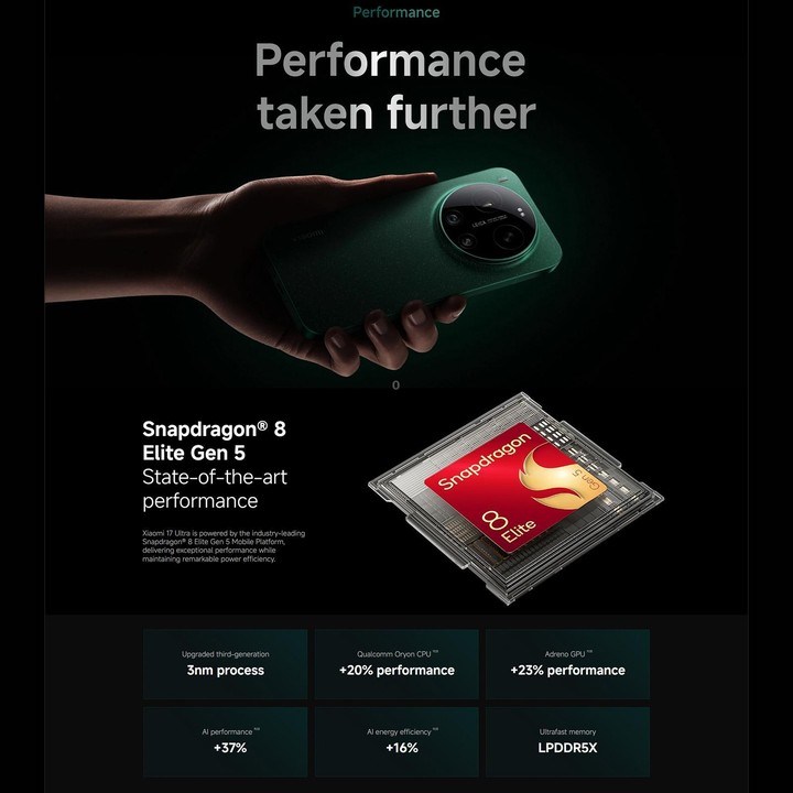 [HK Warehouse] Xiaomi 17 Ultra Global, 16GB+1TB, Ultrasonic Fingerprint, 6.9 inch Xiaomi HyperOS 3 Snapdragon 8 Elite Gen 5 Octa