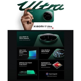 [HK Warehouse] Xiaomi 17 Ultra Global, 16GB+1TB, Ultrasonic Fingerprint, 6.9 inch Xiaomi HyperOS 3 Snapdragon 8 Elite Gen 5 Octa