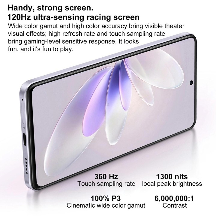 vivo S16e 5G, 50MP Camera, 8GB+256GB, Triple Back Cameras, Srceen Fingerprint Identification, 4600mAh Battery, 6.62 inch Android
