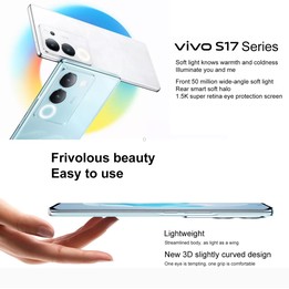 vivo S17 Pro 5G, 50MP Camera, 12GB+256GB, Triple Back Cameras, Srceen Fingerprint Identification, 4600mAh Battery, 6.78 inch And