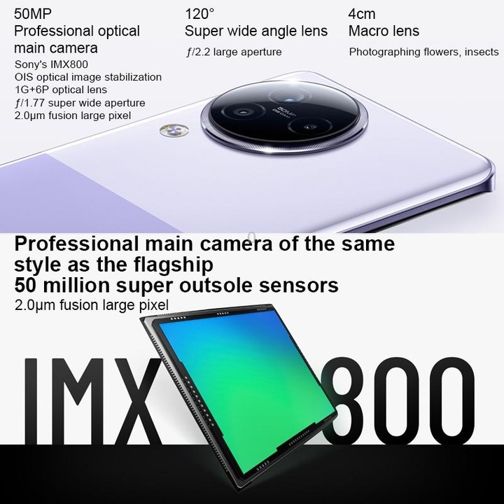 Xiaomi Civi 3 5G, 50MP Camera, 12GB+256GB, Triple Back Cameras + Dual Front Cameras, In-screen Fingerprint Identification, 4500m
