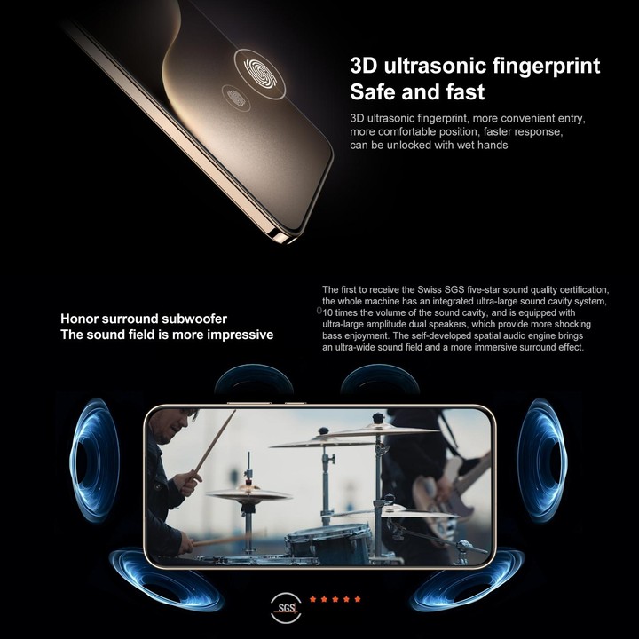 Honor Magic7, 12GB+512GB, Screen Fingerprint, 6.78 inch MagicOS 9.0 / Android 15 Snapdragon 8 Elite 3nm Octa Core, Network: 5G,