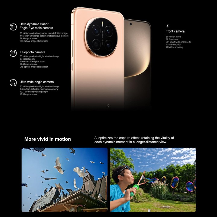 Honor Magic7, 12GB+512GB, Screen Fingerprint, 6.78 inch MagicOS 9.0 / Android 15 Snapdragon 8 Elite 3nm Octa Core, Network: 5G,
