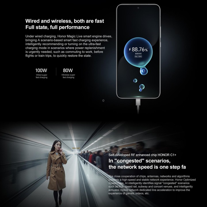 Honor Magic7, 16GB+512GB, Screen Fingerprint, 6.78 inch MagicOS 9.0 / Android 15 Snapdragon 8 Elite 3nm Octa Core, Network: 5G,