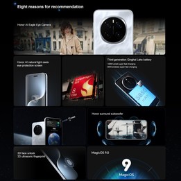 Honor Magic7 Pro, 12GB+256GB, Screen Fingerprint, 6.8 inch MagicOS 9.0 / Android 15 Snapdragon 8 Elite 3nm Octa Core, Network: 5