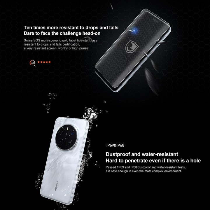 Honor Magic7 Pro, 12GB+256GB, Screen Fingerprint, 6.8 inch MagicOS 9.0 / Android 15 Snapdragon 8 Elite 3nm Octa Core, Network: 5