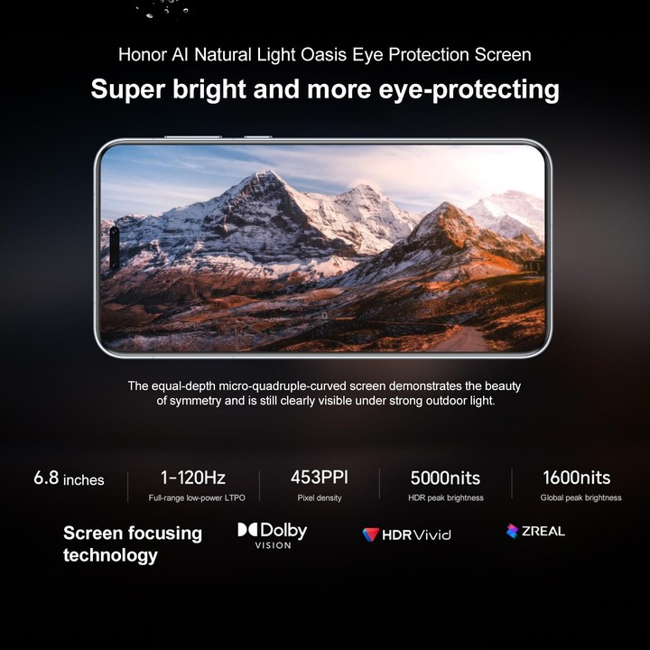 Honor Magic7 Pro, 12GB+256GB, Screen Fingerprint, 6.8 inch MagicOS 9.0 / Android 15 Snapdragon 8 Elite 3nm Octa Core, Network: 5