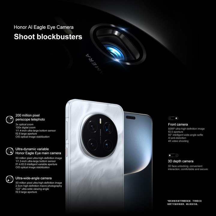 Honor Magic7 Pro, 16GB+512GB, Screen Fingerprint, 6.8 inch MagicOS 9.0 / Android 15 Snapdragon 8 Elite 3nm Octa Core, Network: 5