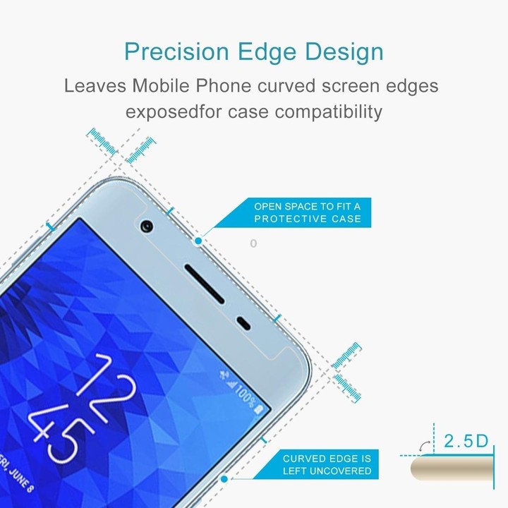 10PCS 9H 2.5D Tempered Glass Film for Galaxy J3 (2018)