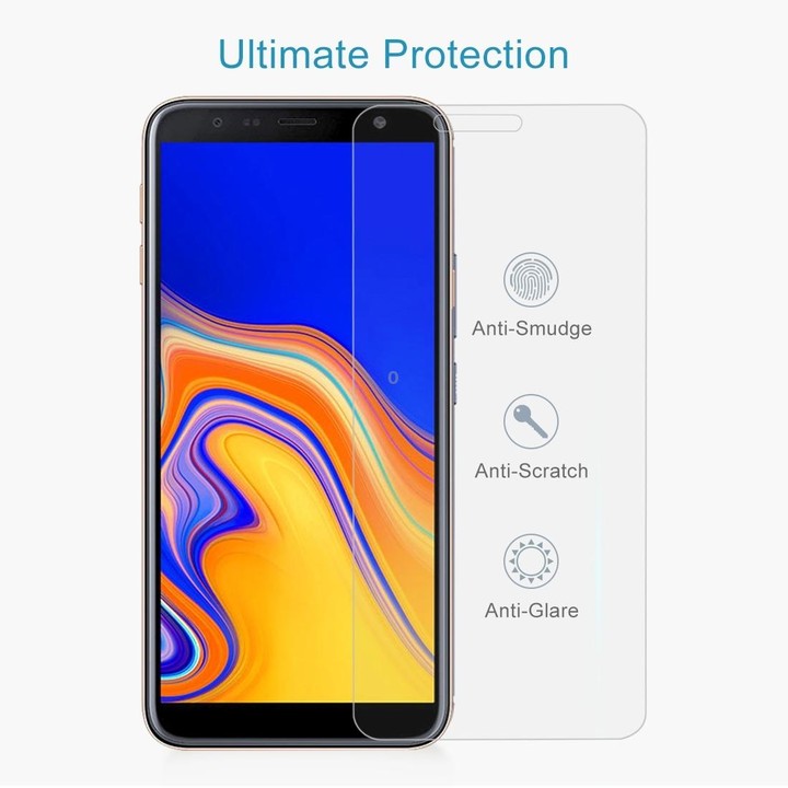 2 PCS 0.26mm 9H Surface Hardness 2.5D Curved Edge Tempered Glass Film for Galaxy J4+ / J6+