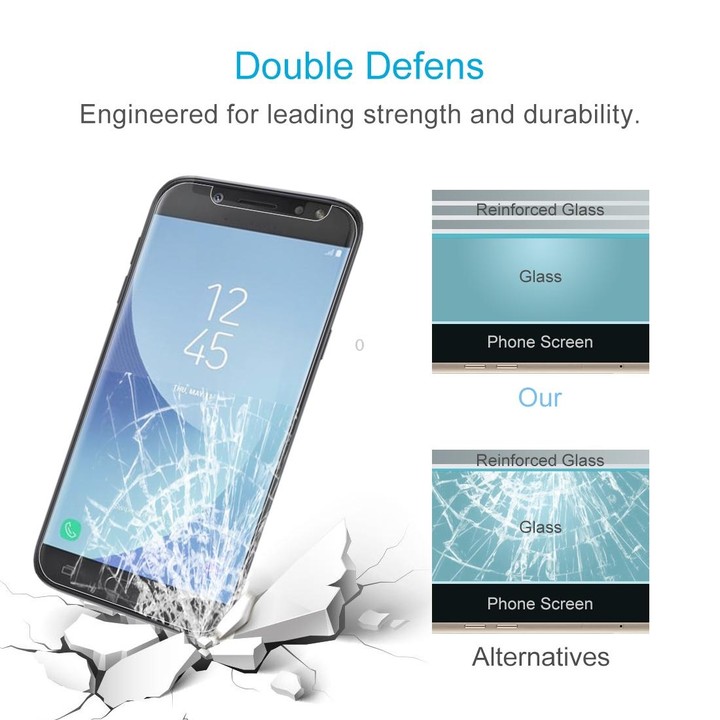 For Samsung Galaxy J5 (2017) /J5 Pro 50 PCS 0.26mm 9H 2.5D Tempered Glass Film