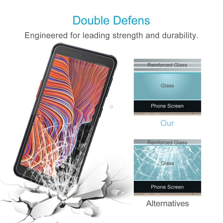 For Samsung Galaxy Xcover 5 0.26mm 9H Surface Hardness 2.5D Explosion-proof Tempered Glass Half Screen Film
