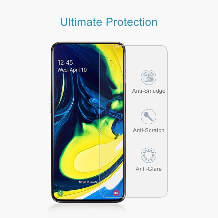 50 PCS 0.26mm 9H 2.5D Tempered Glass Film for Galaxy A80/A90, No Retail Package