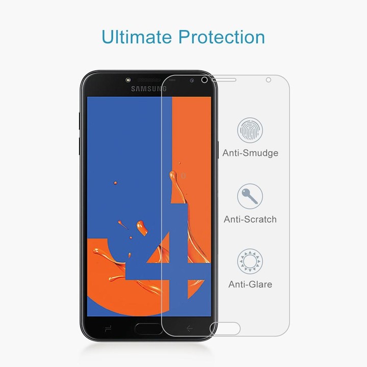 50 PCS 0.26mm 9H 2.5D Tempered Glass Film for Galaxy J4, No Retail Package