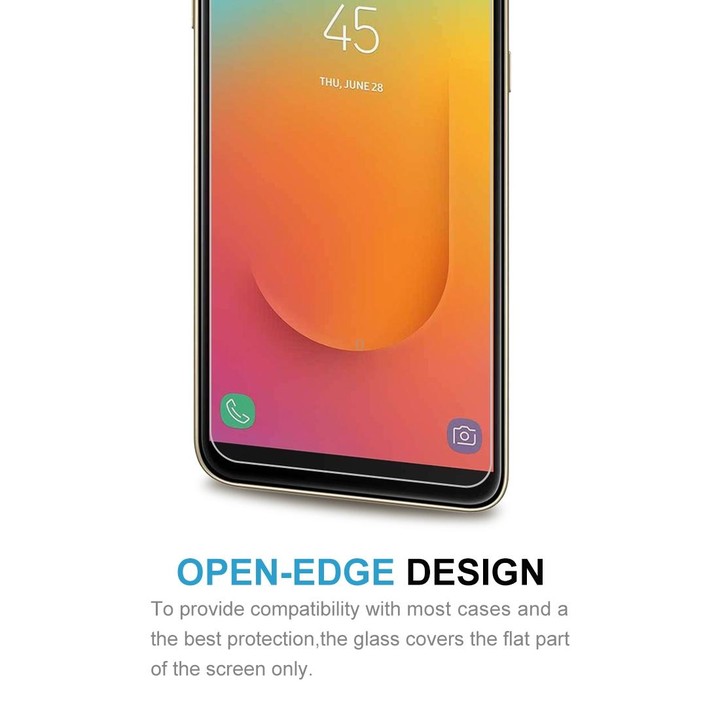10 PCS 0.26mm 9H 2.5D Tempered Glass Film for Galaxy J8+