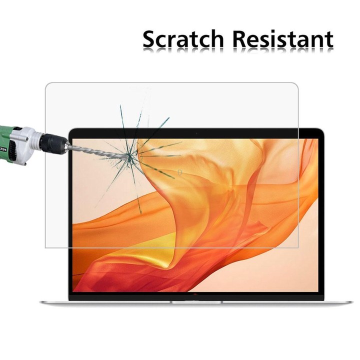 2 PCS 0.26mm 9H Surface Hardness Explosion-proof Tempered Glass Film for MacBook Air 13.3 (2018)