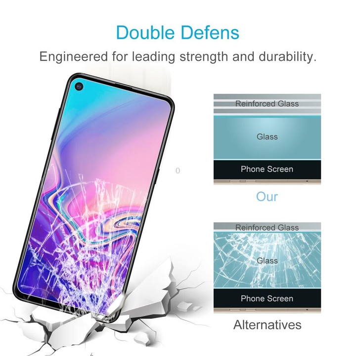 10 PCS 0.26mm 9H 2.5D Explosion-proof Tempered Glass Film for Galaxy A8s
