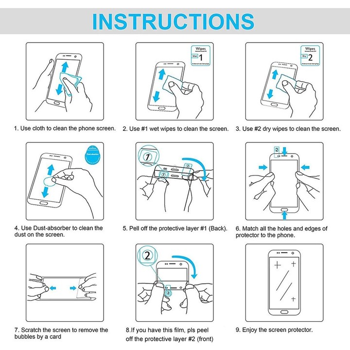 100 PCS 0.26mm 9H 2.5D Explosion-proof Tempered Glass Film for Galaxy A8s
