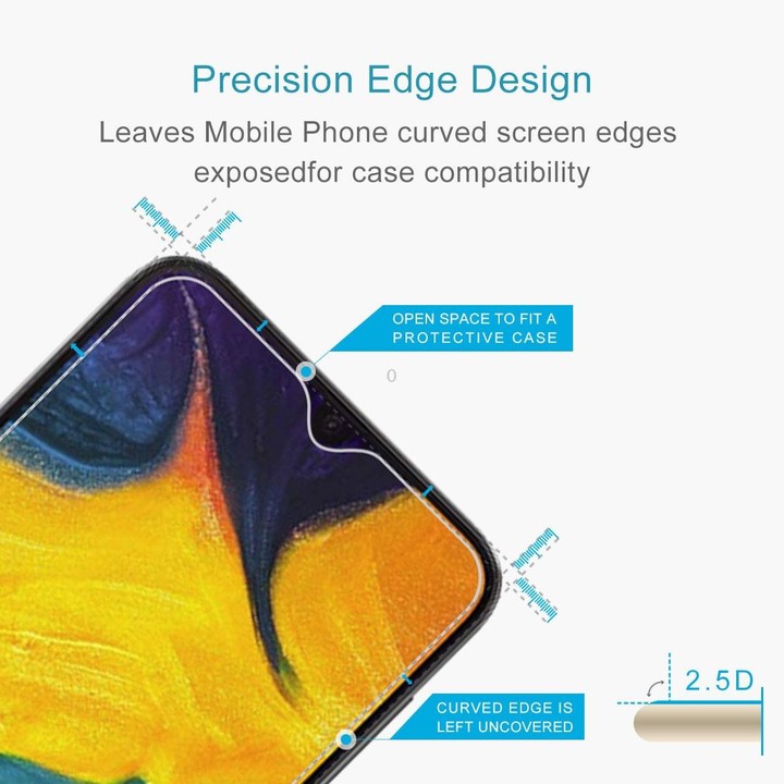0.26mm 9H 2.5D Tempered Glass Film for Galaxy A30 / A30 JP