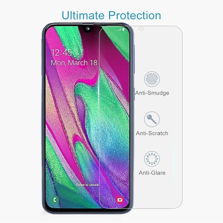 50 PCS 2.5D Non-Full Screen Tempered Glass Film for Galaxy A40