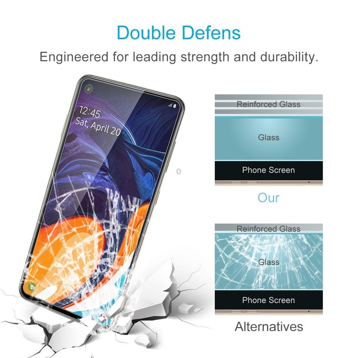 10 PCS 2.5D Non-Full Screen Tempered Glass Film for Galaxy A60