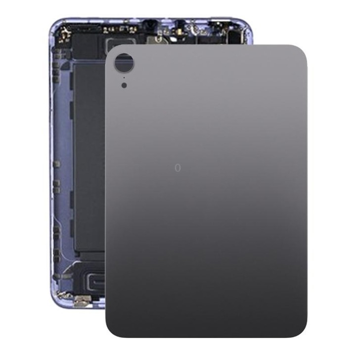 For iPad Mini 6 2021 WiFi Version Aluminum Alloy Back Battery Cover(Black)