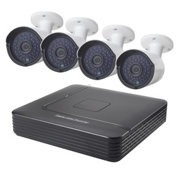 A4B2 4Ch Bullet IP Camera NVR Kit, Support Night Vision / Motion Detection, IR Distance: 20m (A4B2/Kit 960P 1.3 Mega Pixel)