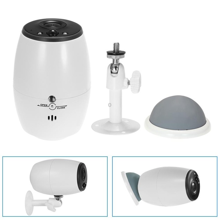 VESAFE VS-DC01 Security HD 720P Two-Way Audio Wireless Wifi IP Camera, Support Night Vision & PIR Detection & TF Card, IP54 Wate
