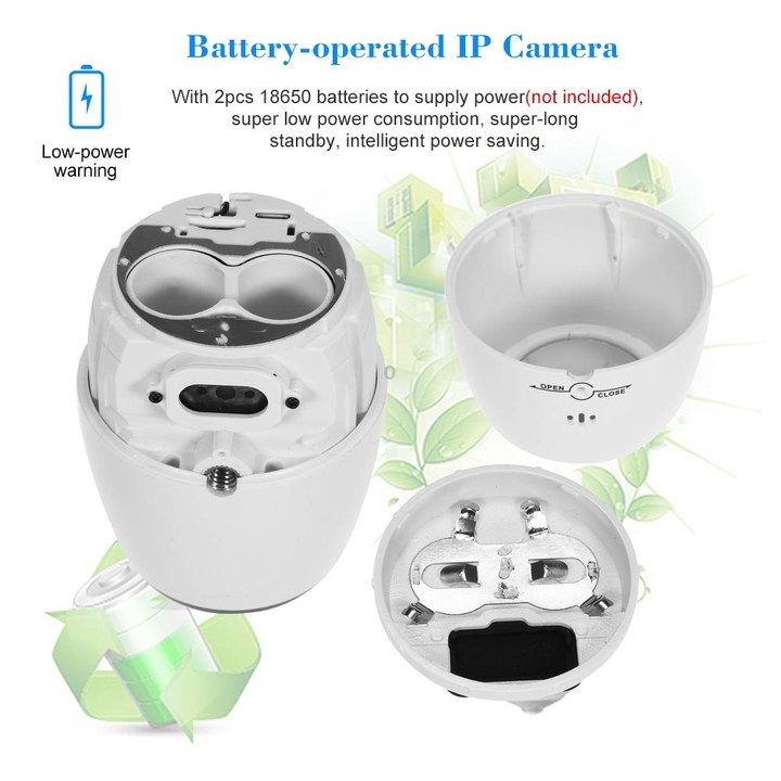 VESAFE VS-DC01 Security HD 720P Two-Way Audio Wireless Wifi IP Camera, Support Night Vision & PIR Detection & TF Card, IP54 Wate