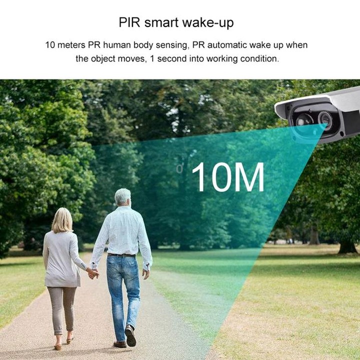 VESAFE VS-Y3 Outdoor HD 1080P Solar Power Security IP Camera, Support Motion Detection & PIR Wake up, IP66 Waterproof(White)