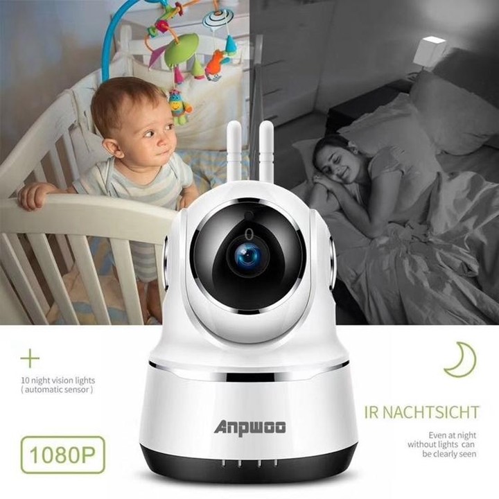 Anpwoo Guardian 2.0MP 1080P 1/3 inch CMOS HD WiFi IP Camera, Support Motion Detection / Night Vision(White)