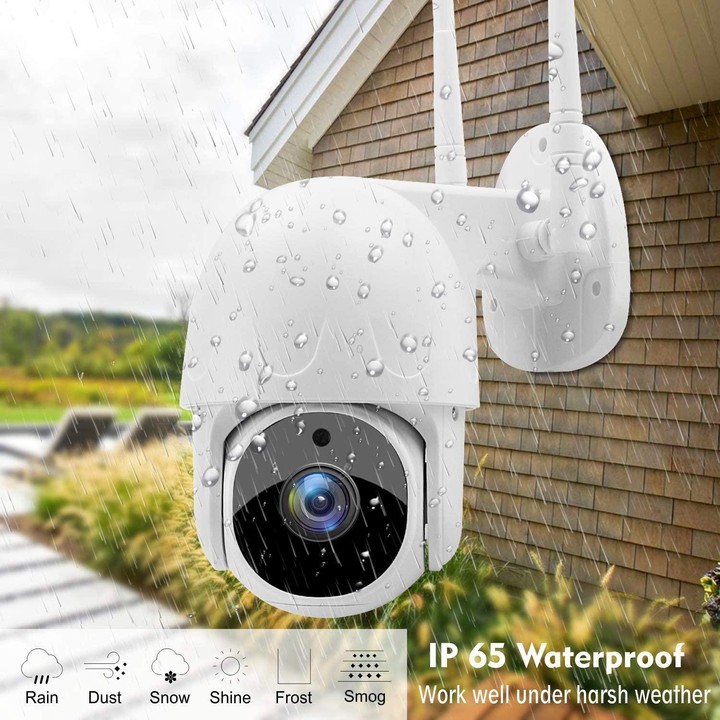Tuya QX45 1080P Full HD IP65 Waterproof 2.4G Wireless IP Camera, Support Motion Detection & Two-way Audio & Night Vision & TF Ca