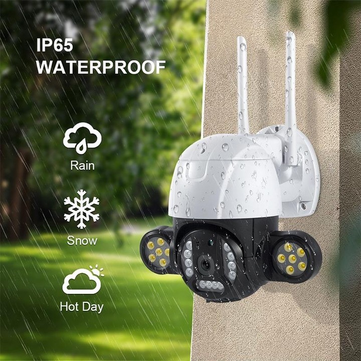 QX55 3.0 Million Pixels IP65 Waterproof 2.4G Wireless IP Camera, Support Motion Detection & Two-way Audio & Night Vision & TF Ca