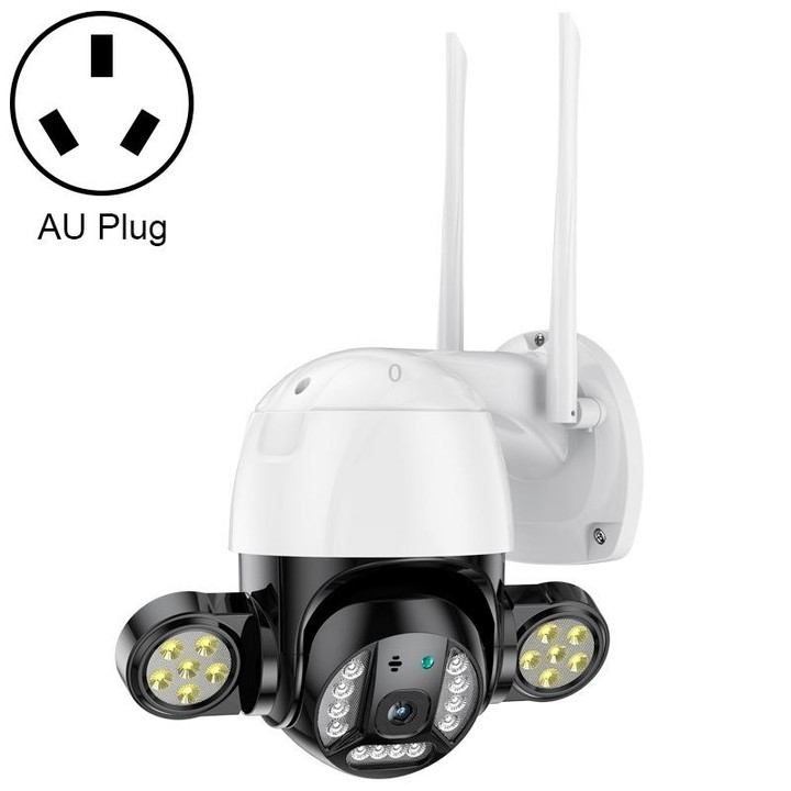 QX55 3.0 Million Pixels IP65 Waterproof 2.4G Wireless IP Camera, Support Motion Detection & Two-way Audio & Night Vision & TF Ca