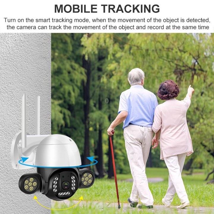 QX55 3.0 Million Pixels IP65 Waterproof 2.4G Wireless IP Camera, Support Motion Detection & Two-way Audio & Night Vision & TF Ca