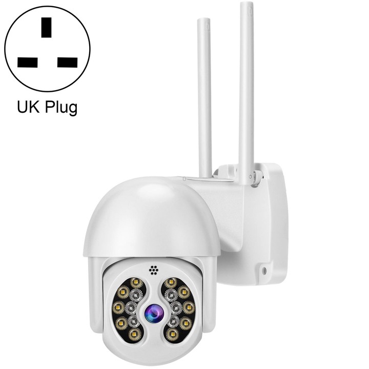 Tuya QX56 3.0 Million Pixels IP66 Waterproof 2.4G Wireless IP Camera, Support Amazon Alexa & Google Home & Motion Detection & Tw
