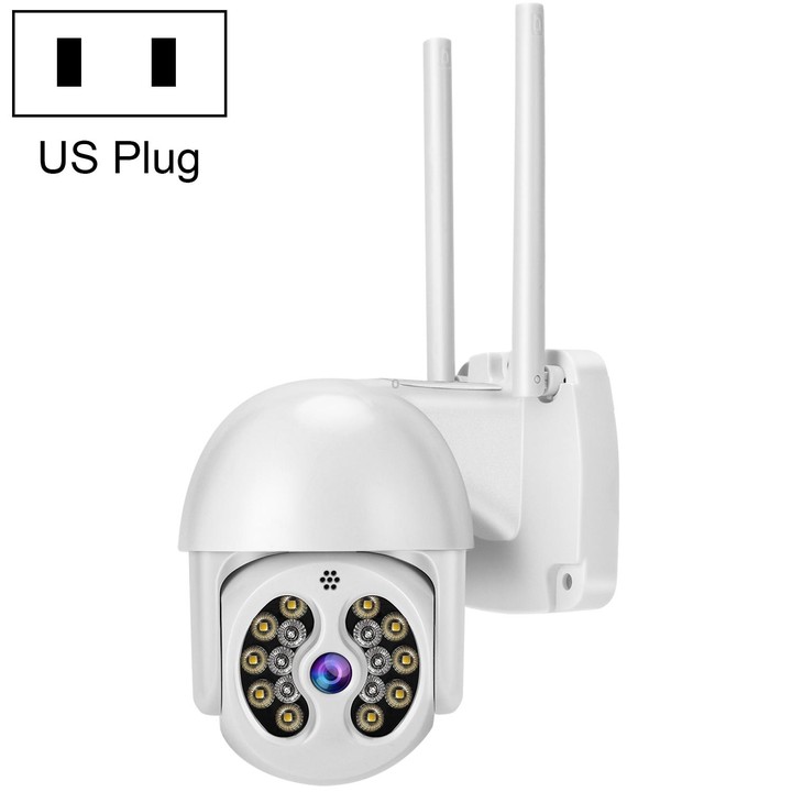 Tuya QX56 3.0 Million Pixels IP66 Waterproof 2.4G Wireless IP Camera, Support Amazon Alexa & Google Home & Motion Detection & Tw