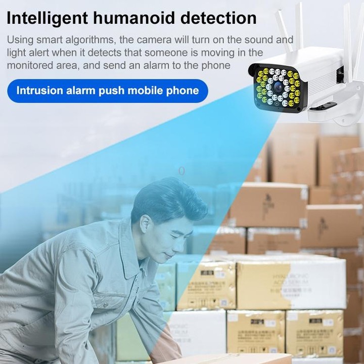 Difang DF-36Q Outdoor HD Surveillance IP Camera, Support Voice Intercom & Night Vision & Human Figure Detection & TF Card, WiFi
