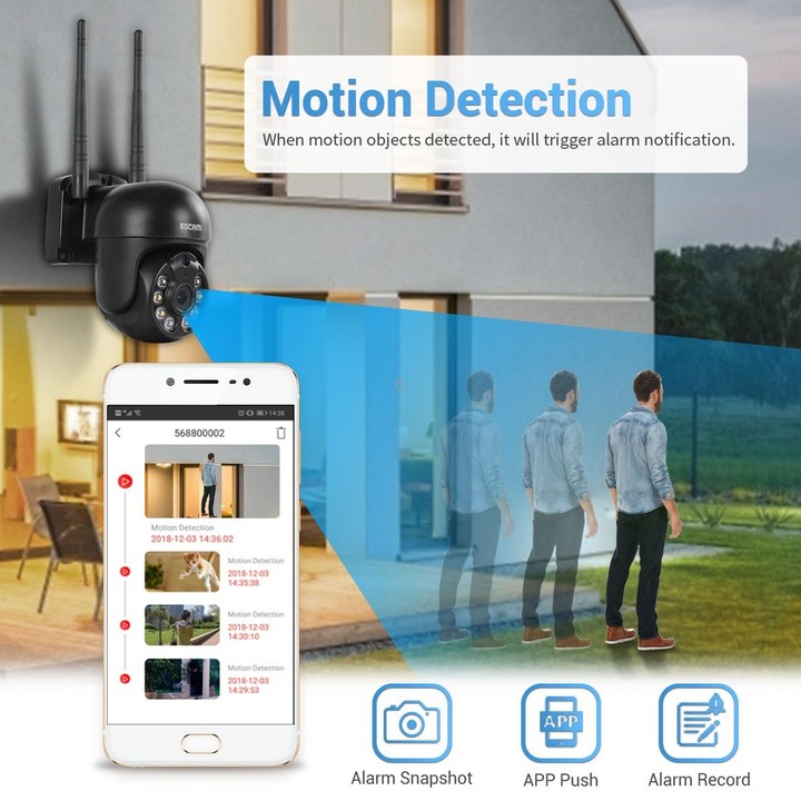 ESCAM WNK618 3.0 Million Pixels 8-channel Wireless Dome Camera HD NVR Security System, Support Motion Detection & Two-way Audio