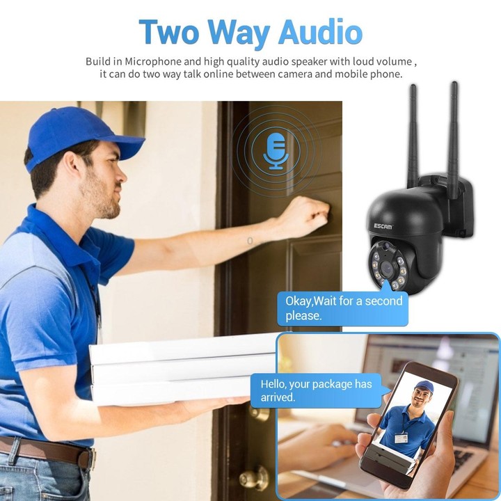 ESCAM WNK618 3.0 Million Pixels 8-channel Wireless Dome Camera HD NVR Security System, Support Motion Detection & Two-way Audio
