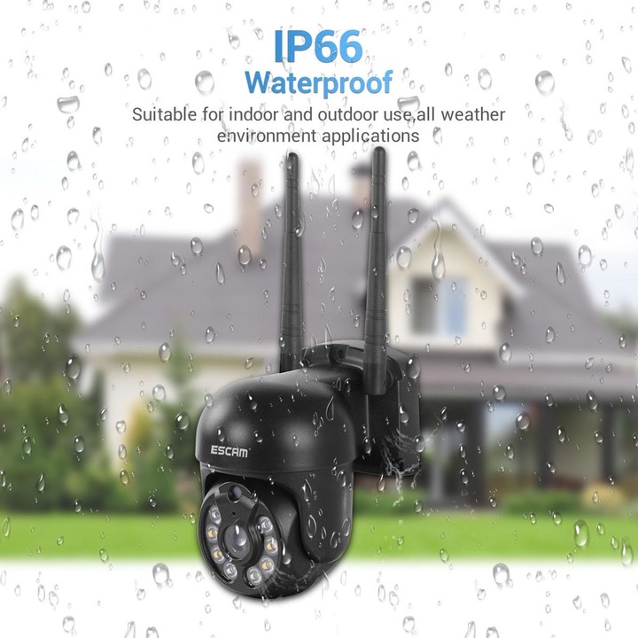 ESCAM WNK618 3.0 Million Pixels 8-channel Wireless Dome Camera HD NVR Security System, Support Motion Detection & Two-way Audio