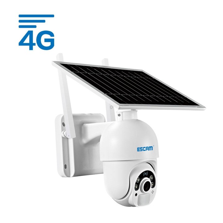 ESCAM QF450 HD 1080P 4G EU Version Solar Powered IP Camera with 128G Memory, Support Two-way Audio & PIR Motion Detection & Nigh