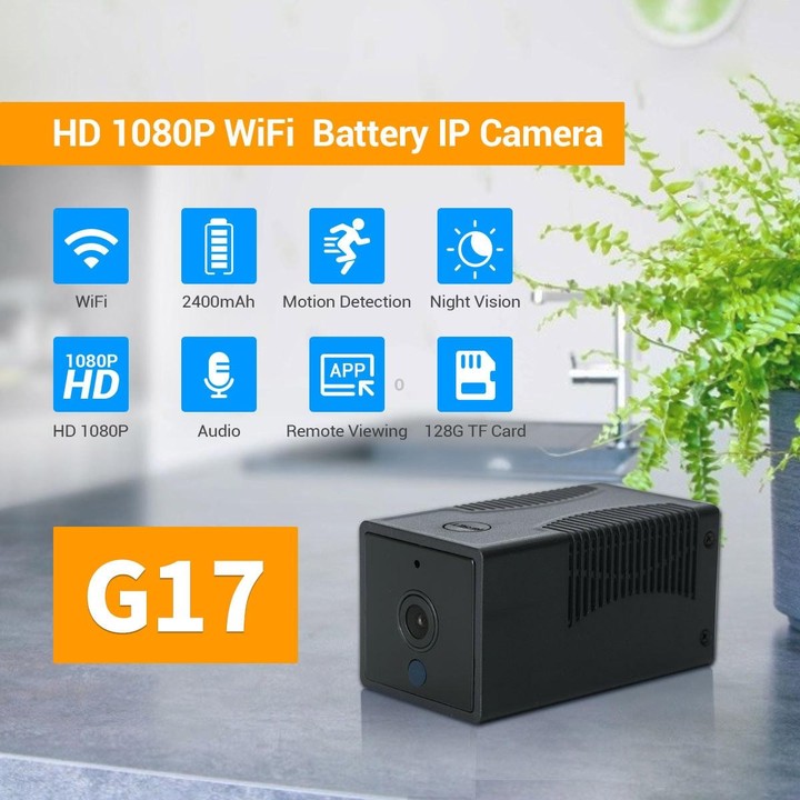 G17 2.0 Million Pixels HD 1080P Smart WiFi IP Camera, Support Night Vision & Two Way Audio & Motion Detection & TF Card, AU Plug