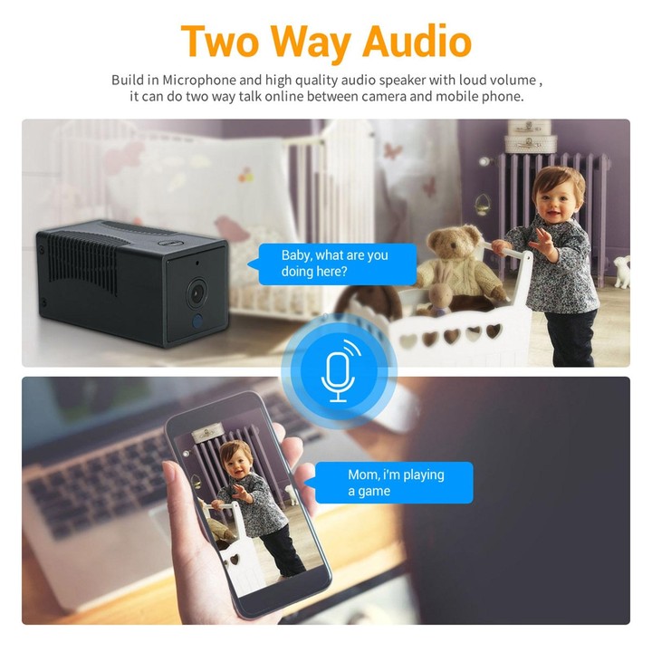 G17 2.0 Million Pixels HD 1080P Smart WiFi IP Camera, Support Night Vision & Two Way Audio & Motion Detection & TF Card, AU Plug
