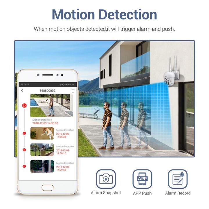 ESCAM WNK718 HD 3.0 Million Pixels 8-channel Wireless + 8IPC Wireless NVR Security System, US Plug