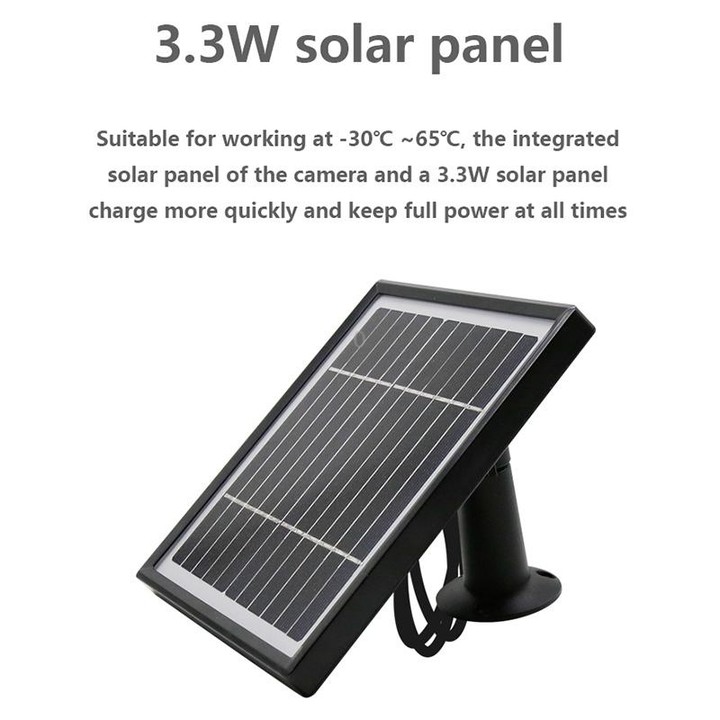 VESAFE Y4P Outdoor HD 1080P Solar Power Security IP Camera, Support Motion Detection & PIR Wake up, IP66 Waterproof(White)