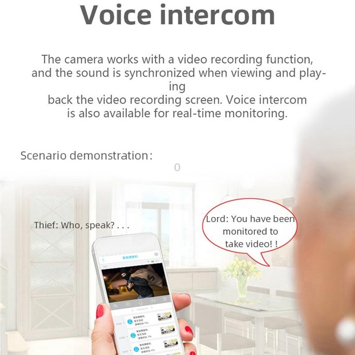 VESAFE Y4P Outdoor HD 1080P Solar Power Security IP Camera, Support Motion Detection & PIR Wake up, IP66 Waterproof(White)