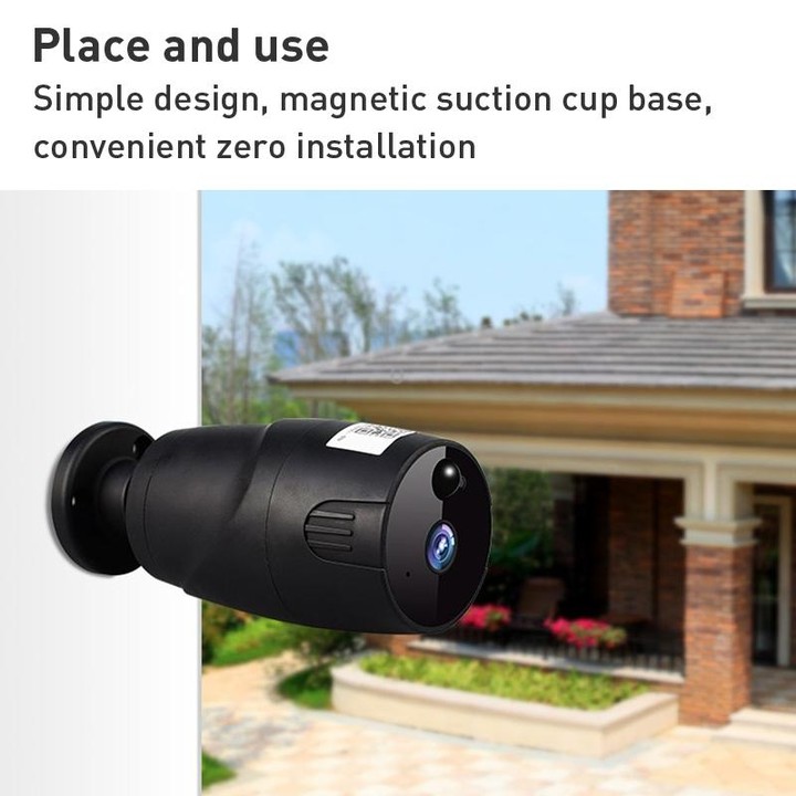 GH6 WiFi Smart Surveillance Camera, Support Night Vision / Two-way Audio(Black)